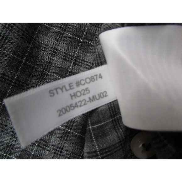 J.Crew Secret Wash Shirt Mens XL Classic Grey Plaid Button Down CO874 Oarsman - Picture 7 of 13
